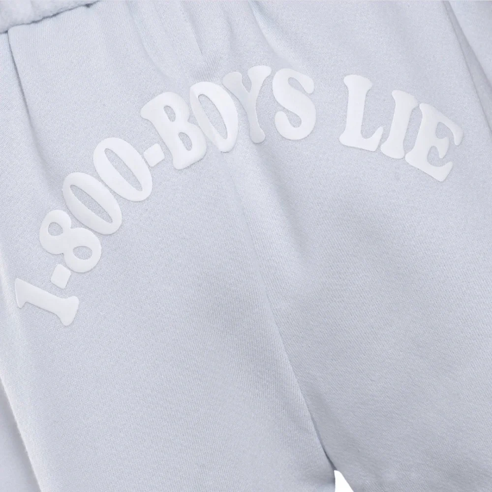 Light BLUE 1-800 BOYS LIE BASIC SHORTS sweatpant cotton L - Picture 3 of 5